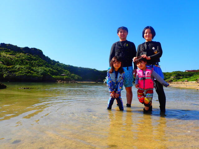 宮古島　ビーチ　家族写真