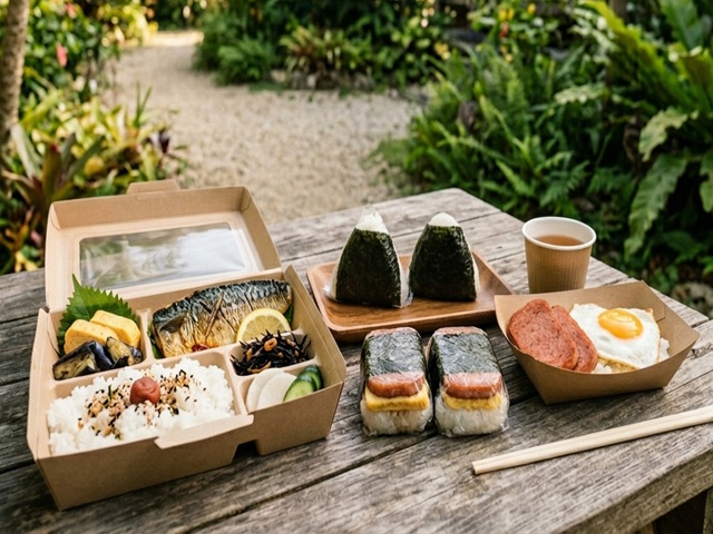 朝食　おにぎり